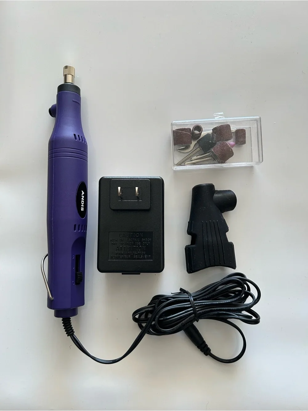 Andis Purple 2-Speed Nail Grinder